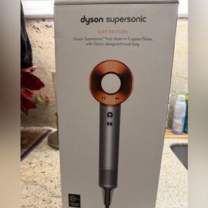 BNIB Dyson Supersonic Hair Dryer in Copper and Gray